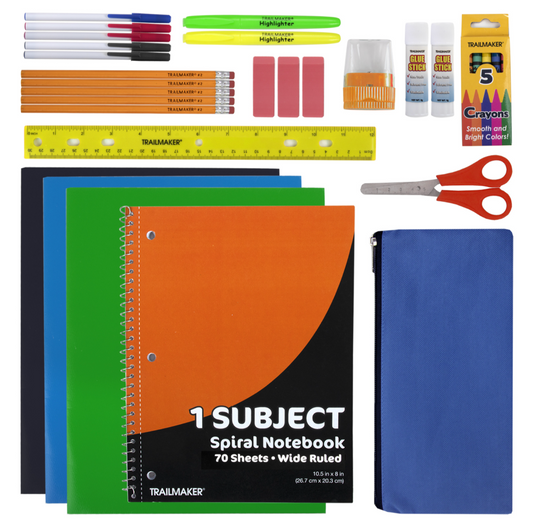 School Supply Kits - 26 Pcs